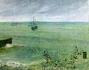 James Abbott McNeil Whistler Symphony in Grey and Green USA oil painting artist